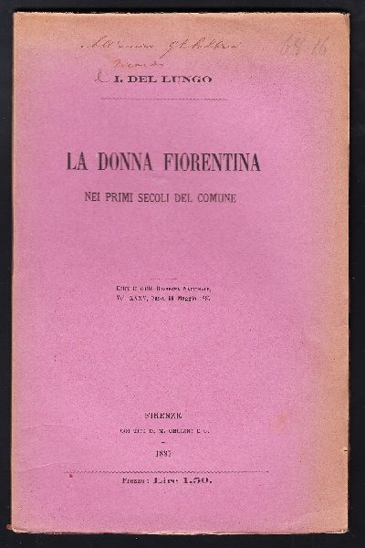 La donna fiorentina nei primi secoli del comune