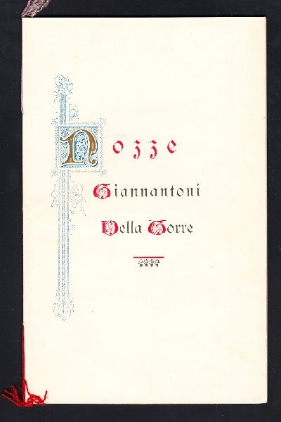 Nozze Giannantoni - Della Torre