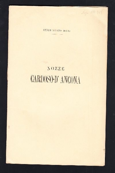 Nozze Cardoso - D'Ancona
