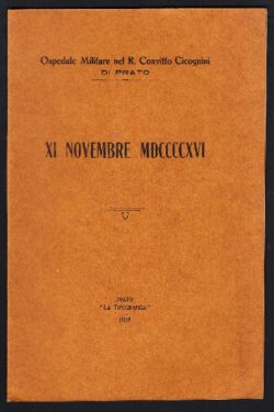 Ospedale Militare nel R. Convitto Cicognini