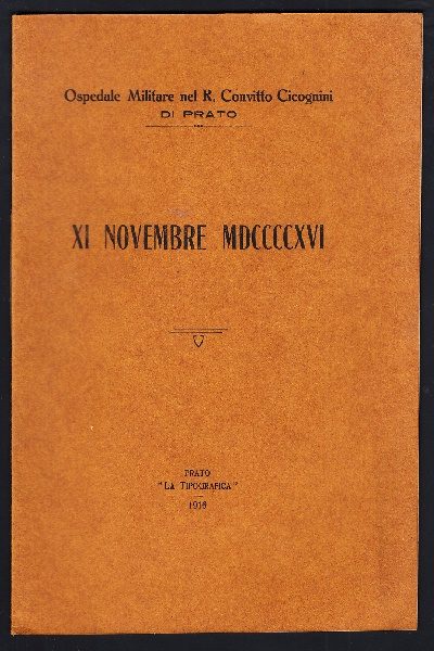 Ospedale Militare nel R. Convitto Cicognini