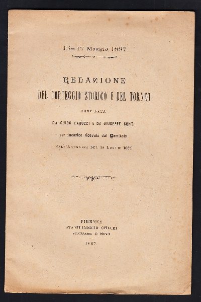 Corteggio storico e torneo del 1887