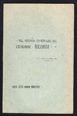 Convitto Cicognini . Ricordi
