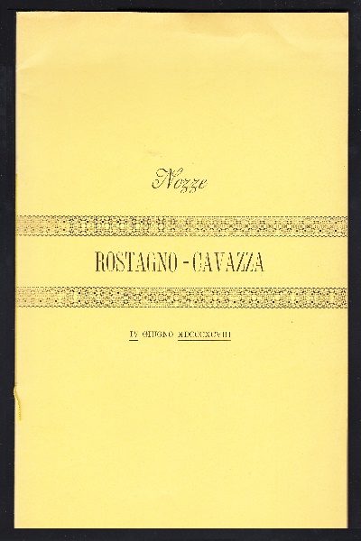 Nozze Rostagno - Cavazza