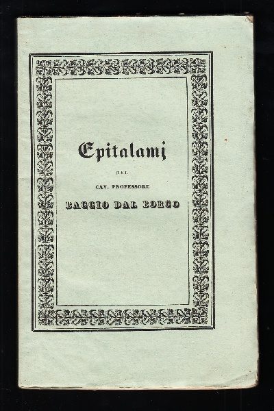 Epitalamj di Baccio Dal Borgo