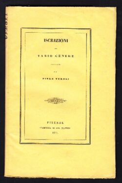 Iscrizioni dettate da Piero Veroli
