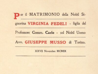 Nozze Fedeli - Musso