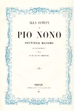 A Pio IX, poesie