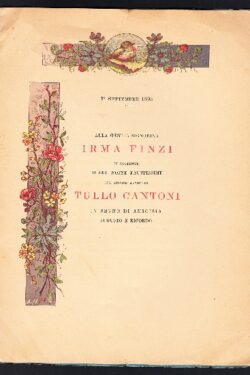 Nozze Finzi - Cantoni