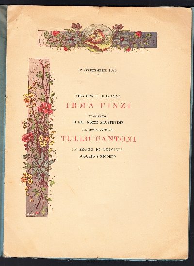 Nozze Finzi - Cantoni