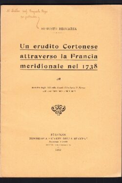 Un erudito cortonese in Francia nel 1738