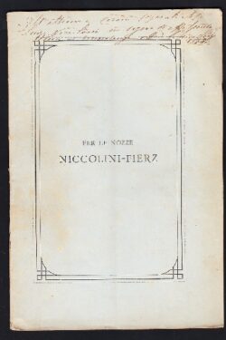 Nozze Niccolini - Fierz
