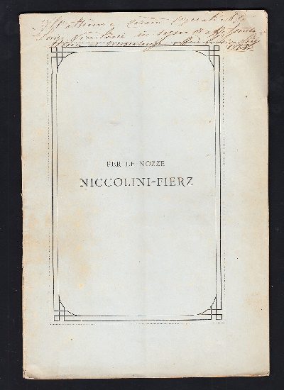 Nozze Niccolini - Fierz