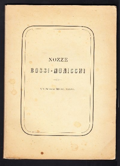 Nuptialia Bossi - Municchi