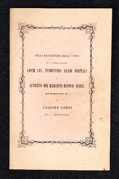 Nozze Bardi Serzelli - Dufour Berte