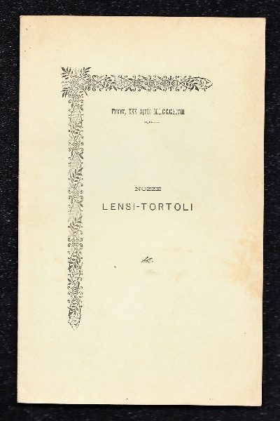 Nozze Lensi - Tortoli