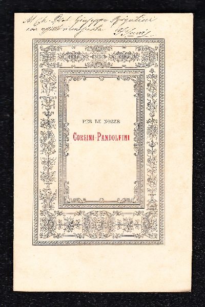 Nozze Corsini - Pandolfini