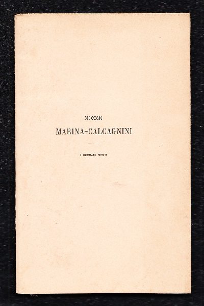 Nozze Marina - Calcagnici