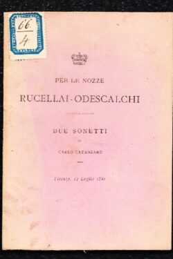 Nozze Rucellai - Odescalchi