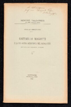 Raffaello Magiotti e la sua opera scientifica