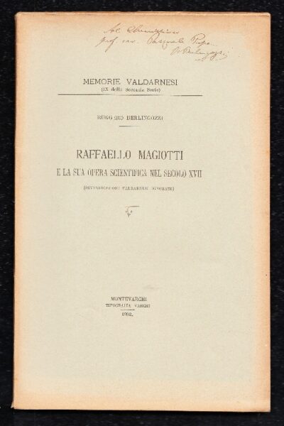 Raffaello Magiotti e la sua opera scientifica