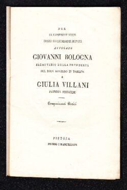 Nozze Bologna - Villani