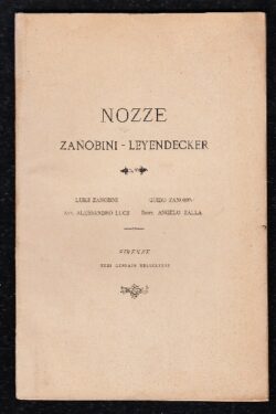 Nozze Zanobini - Leyendecker