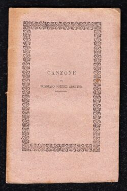 Canzone di Tommaso Sgricci al barone Gerardo
