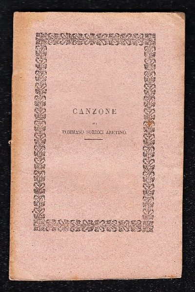 Canzone di Tommaso Sgricci al barone Gerardo