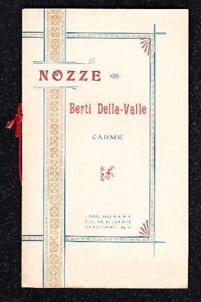 Nozze Berti - Della Valle