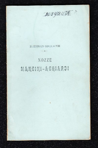 Nuptialia Mancini - Achiardi