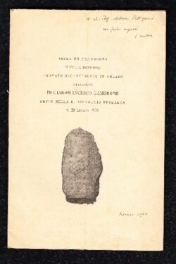 Antica iscrizione aretina