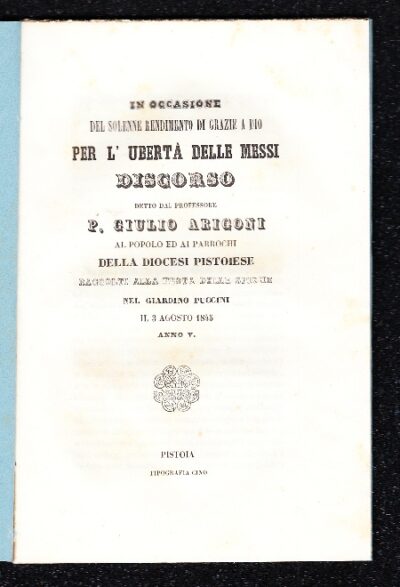 Festa delle spighe 1845