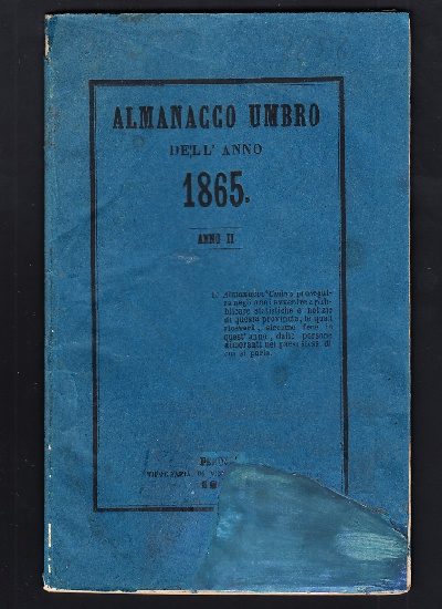 Almanacco Umbro 1865