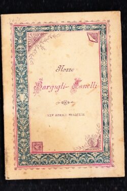 Nozze Bargigli - Fanelli