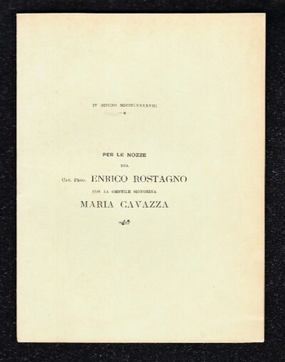 Nozze Rostagno - Cavazza