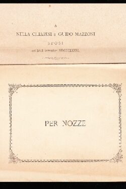 Nozze Chiarini - Mazzoni