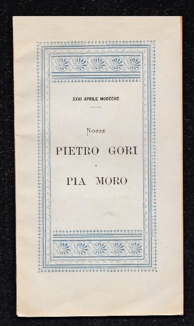 Nozze Gori - Moro