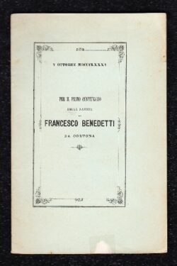 Lettera inedita di Francesco Benedetti a Sebastiano Ciampi