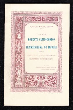 Nozze Campodonico - De Marchi