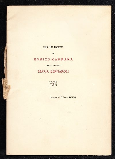 Nozze Carrara - Bernaroli