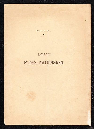Nozze Gatteschi Martini - Bernardi