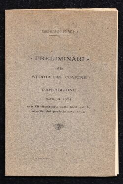 Preliminari alla Storia del Comune di Castiglione