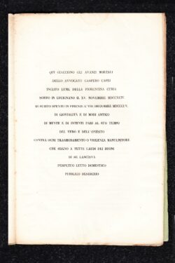 Biografia di Gaspero Capei