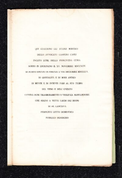Biografia di Gaspero Capei