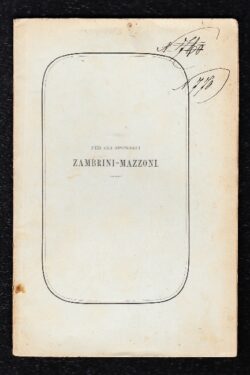 Nozze Zambrini - Mazzoni