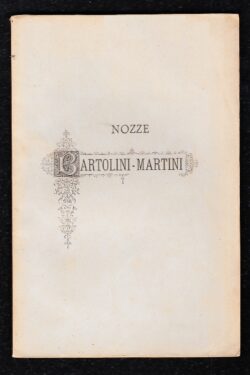 Nozze Bartolini - Martini