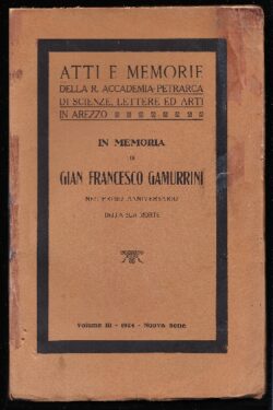 In memoria di Gian Francesco Gamurrini