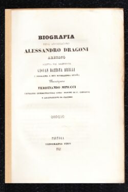 Biografia di Alessandro Dragoni, aretino