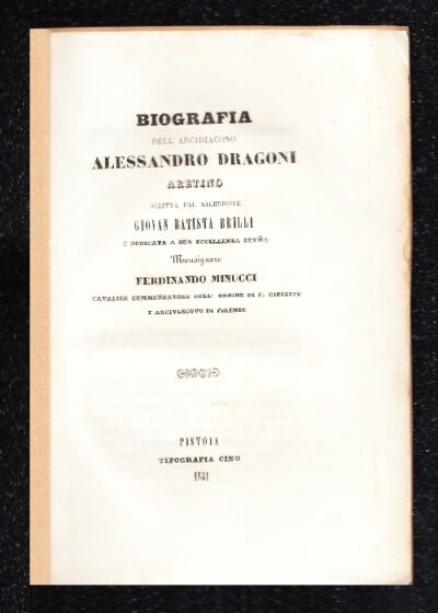 Biografia di Alessandro Dragoni, aretino